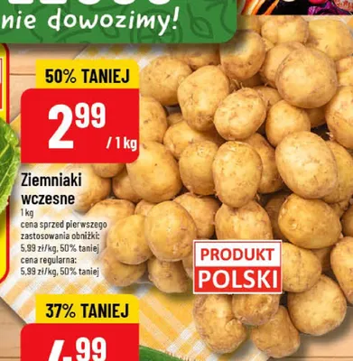 Ziemniaki wczesne polskie promocja w POLOmarket