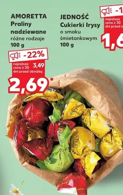 Cukierki Irysy o smaku śmietankowym promocja w Kaufland