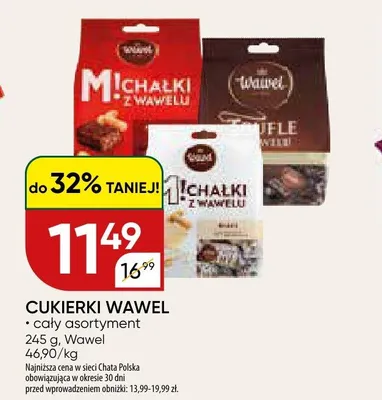 Cukierki Michałki z Wawelu promocja w Chata Polska