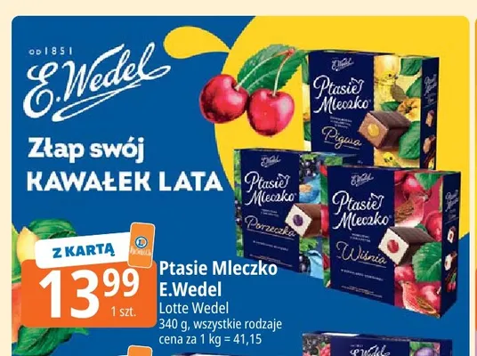Ptasie Mleczko Porzeczka E.Wedel promocja w Leclerc