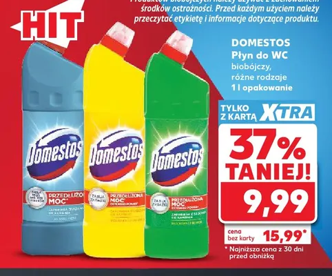 Płyn do WC biobójczy Domestos promocja w Kaufland