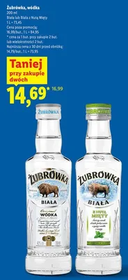 Wódka Żubrówka Biała promocja w Lidl