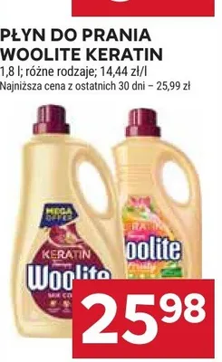 Płyn do prania Woolite Keratin promocja w Stokrotka