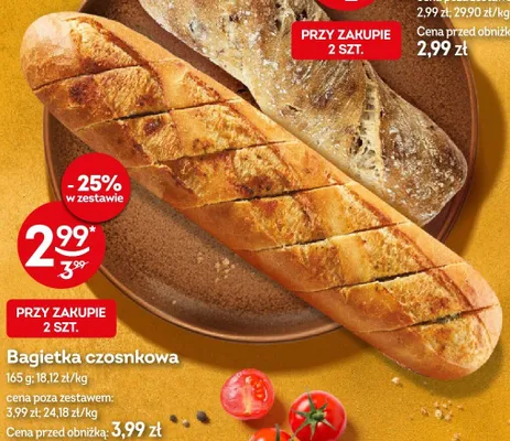 Bagietka czosnkowa promocja w Żabka