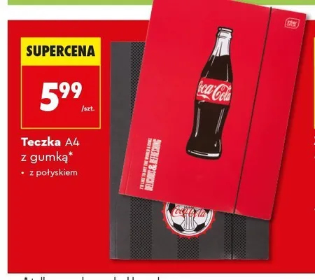 Teczka A4 z gumką Interdruk promocja w Biedronka