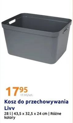 Kosz do przechowywania Livy różne kolory promocja w Action