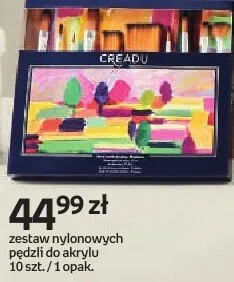 Zestaw nylonowych pędzli do akrylu CREADU promocja w Dzień Dziecka
