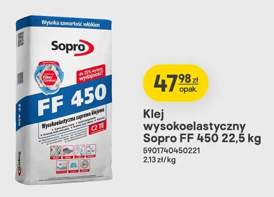 Klej wysokoelastyczny Sopro promocja w Castorama