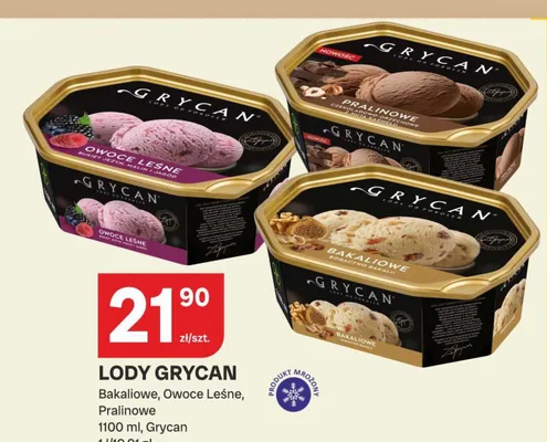 Lody owoce leśne Grycan promocja w Chorten