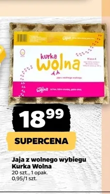 Jaja z wolnego wybiegu Kurka Wolna promocja w Netto