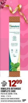 HIMALAYA BOTANIQUE COMPLETE CARE pasta do zębów 75 ml promocja w Drogerie Natura