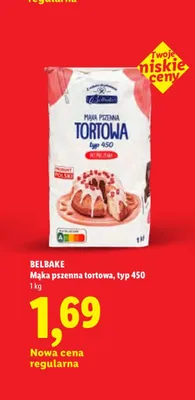Mąka pszenna tortowa typ 450 Belbake promocja w Lidl