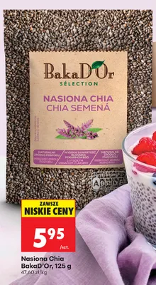 Nasiona chia BakaD'Or promocja w Biedronka