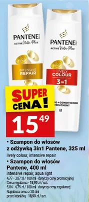 Szampon do włosów Pantene, 400 ml promocja w Twój Market