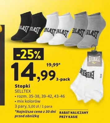 Stopki Everlast 3-pak promocja w Intermarche
