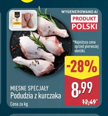 Podudzia z kurczaka Mięsne Specjały promocja w Aldi