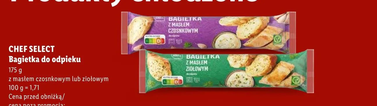 Bagietka do odpieku CHEF SELECT promocja w Lidl