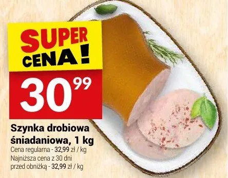 Szynka drobiowa śniadaniowa Białecki promocja w Twój Market