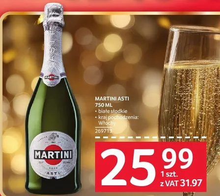 Martini Asti 750 ml białe słodkie promocja w Selgros
