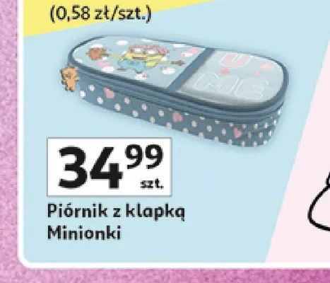 Piórnik z klapką Minionki promocja w Auchan