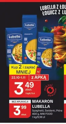 Makaron Lubella Spaghetti promocja w Chorten