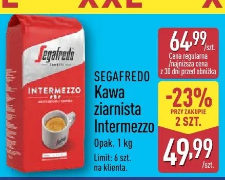 Kawa ziarnista Intermezzo promocja w Aldi