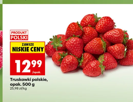 Truskawki polskie promocja w Biedronka