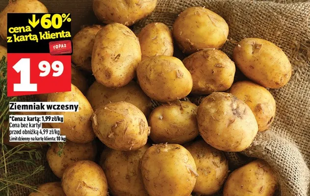 Ziemniak wczesny promocja w TOPAZ