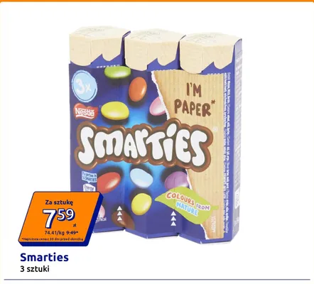 Drażetki czekoladowe Smarties Nestle 3-pak promocja w Action