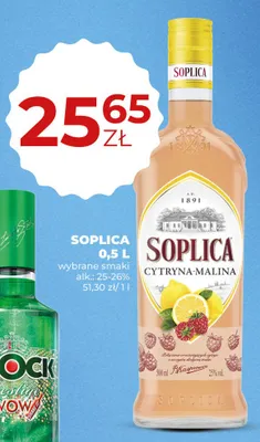 Wódka Soplica Cytryna Malina 25-26% promocja w Duży Ben