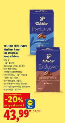 Kawa mielona Tchibo Exclusive Medium Roast promocja w Lidl