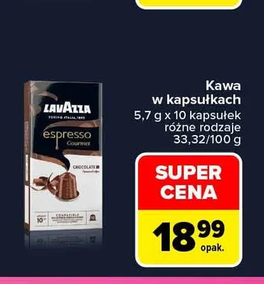 Kawa w kapsułkach Lavazza promocja w Carrefour
