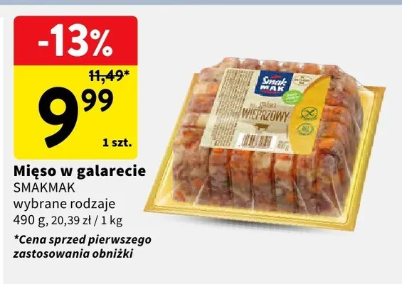 Mięso w galarecie promocja w Intermarche