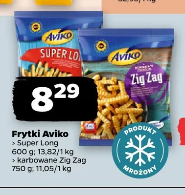 Frytki karbowane Zig Zag Aviko promocja w Netto