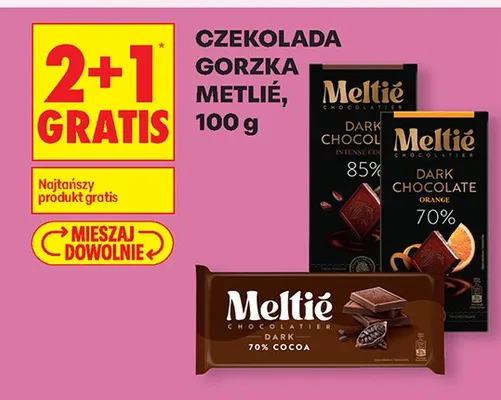 Czekolada gorzka 2+1 GRATIS promocja w Biedronka