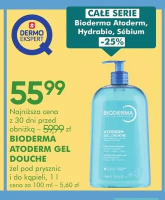 Żel pod prysznic Bioderma Atoderm Gel Douche promocja w Super-Pharm