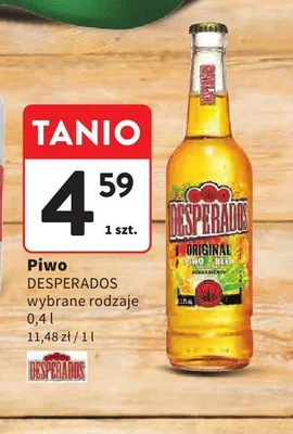 Piwo Desperados Original 400ml promocja w Intermarche
