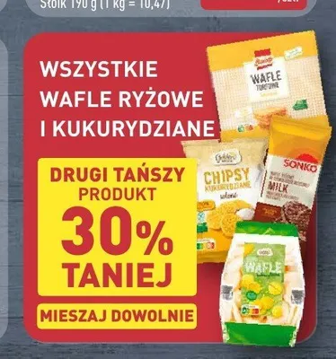 Wafle ryżowe i kukurydziane promocja w Aldi