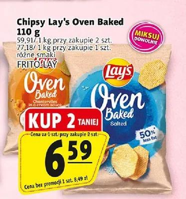 Chipsy Lay's Oven Baked solone promocja w Prim Market