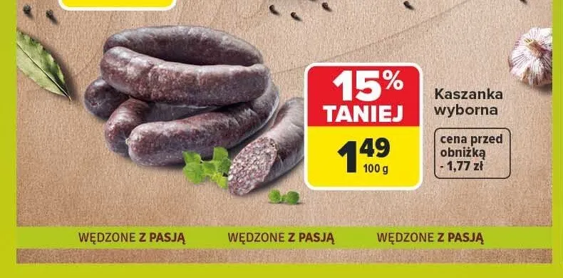 Kaszanka wyborna Dubielak promocja w Carrefour