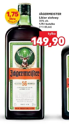 Likier ziołowy JÄGERMEISTER 35% alk. promocja w Kaufland