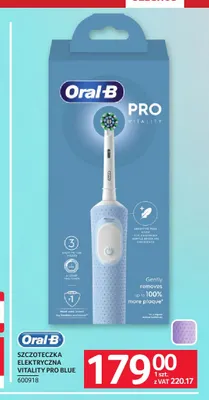 Szczoteczka elektryczna Vitality Pro Blue Oral-B promocja w Selgros