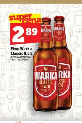 Piwo Warka Classic promocja w TOPAZ
