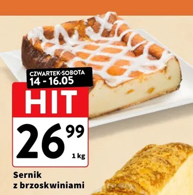 Sernik z brzoskwiniami promocja w Intermarche