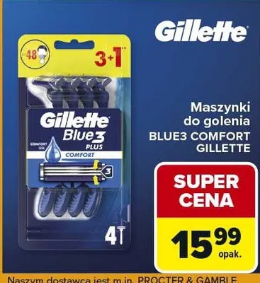 Maszynki do golenia Blue3 Comfort Plus promocja w Carrefour Market