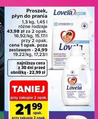 Płyn do prania Lovela Baby promocja w Carrefour