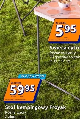 Stół kempingowy Froyak promocja w Action