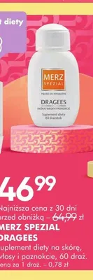 Suplement diety Merz Spezial Dragees promocja w Super-Pharm