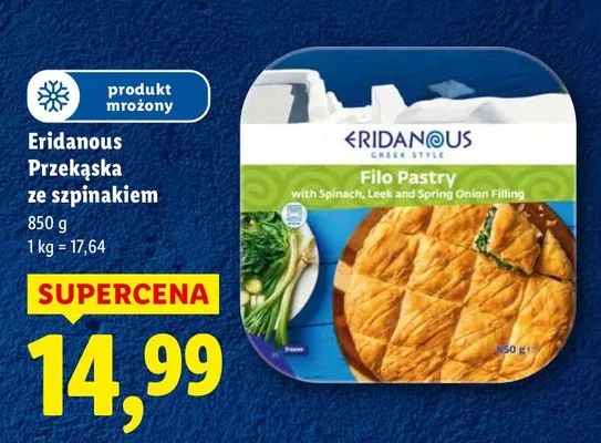 Przekąska Eridanous Przekąska ze szpinakiem promocja w Lidl