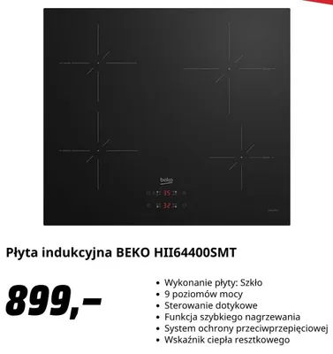 Płyta indukcyjna BEKO HII64400SMT promocja w Media Markt